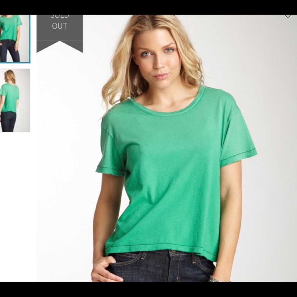 Current / Elliott II NWT Green Crop Tank Top Shirt